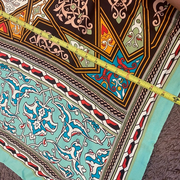 2 FOR $25Ze’re’ TRF Mint Green Large Scarf Tapestry Wrap Made In England NEW $60 - Picture 3 of 6